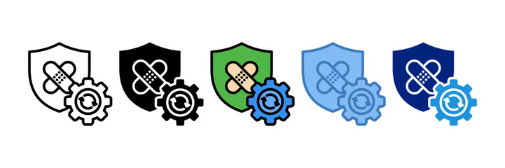 Patch Management Icon Element For Design