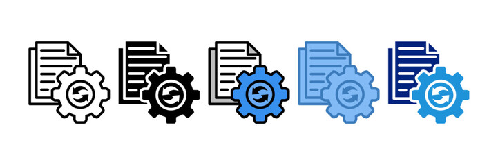 Change Management Icon Element For Design