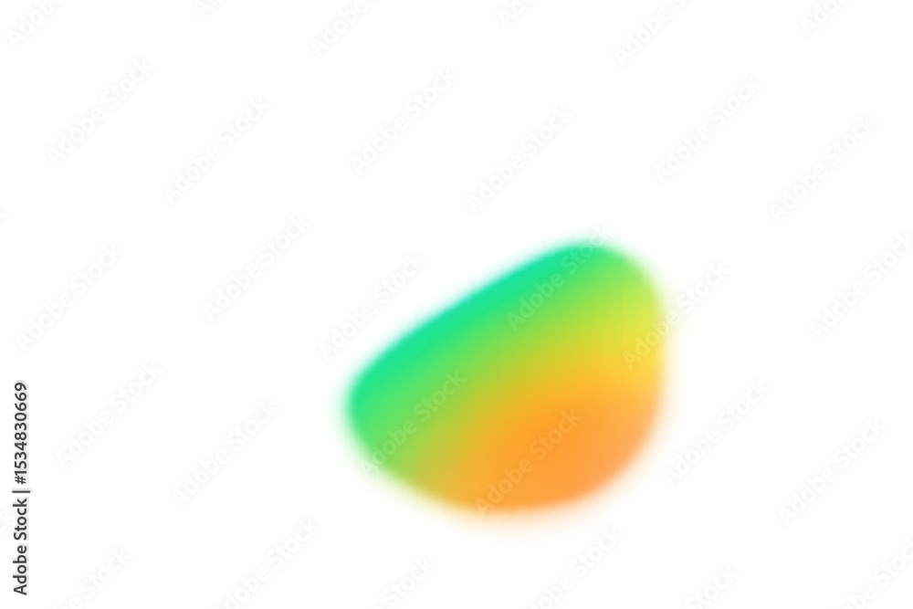 Poster smooth and vibrant gradient blob with transparent background, perfect for modern and creative design