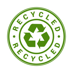 Recycled rubber stamp seal