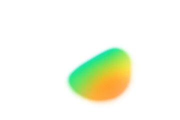 Smooth and vibrant gradient blob with transparent background, perfect for modern and creative design projects