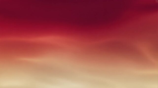 Cinematic wallpaper animation simulating red sunset gradient that transitions from crimson to pale hues enhanced delicate noise to resemble film grain