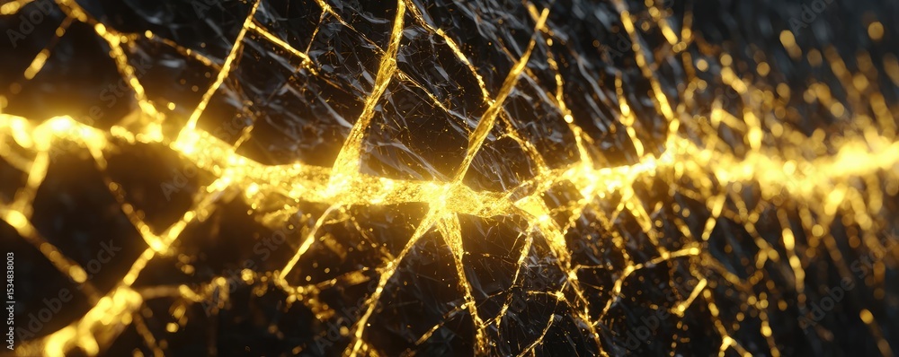 Poster economic uncertainty analysis in wealth and crisis concept. close-up of a glowing, intricate network