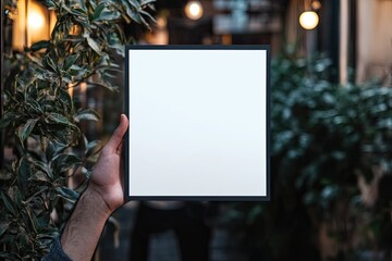 Clear Pixel Visual of Flat Design Technology Concept Square Flyer