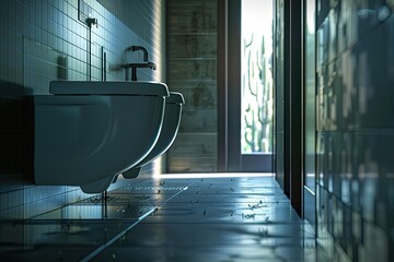 High Resolution Visual of Wc Clean Modern Domestic Up