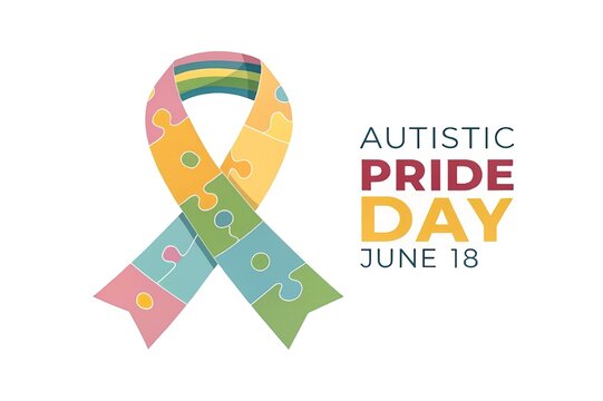 Autistic pride day june 18 puzzle ribbon awareness - Powered by Adobe