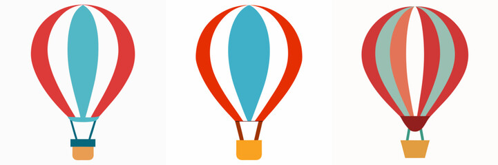 hot air balloon clipart icon design