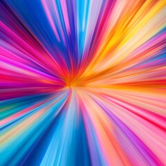 Obraz premium Radiant Burst of Multicolored Light Rays