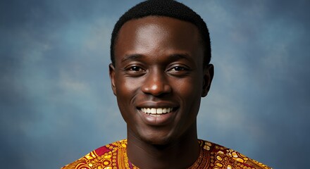 Portrait of a Smiling Young African Man