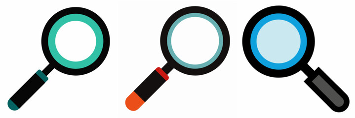 magnifying glass clipart icon design