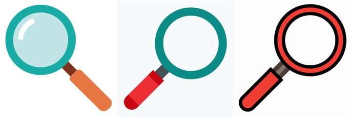 magnifying glass clipart icon design