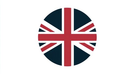National flag icon in circular format