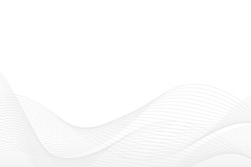 Soft White Wavy Line Background