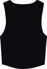 black t shirt isolated on white