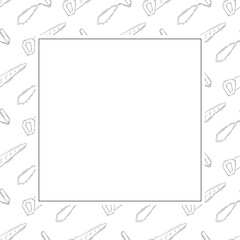 construction frame. doodle construction tool square frame. hand drawn construction frame background. construction tool background