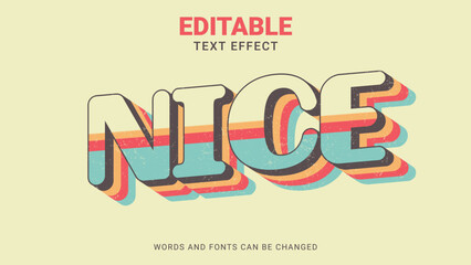 Editable 3d nice text effect