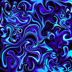 Obraz premium Abstract Blue Swirl Design