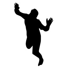 jumping people silhouette illustration