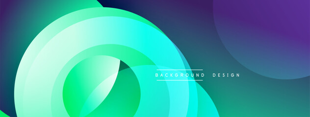 Abstract flowing shapes, vibrant turquoise, purple hues. Modern design, gradient effect, dynamic composition. Background element for digital projects.