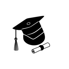 graduation cap and diploma PNG and JPEG with transparent background	
