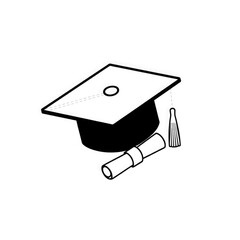 graduation cap and diploma PNG and JPEG with transparent background	