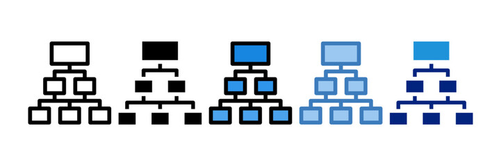 Hierarchy Icon Element For Design