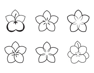 a guava flower icon with white petals and a cluste