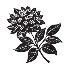 a litchi tree flower icon with small white crust