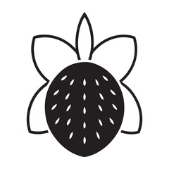 vector illustration of an apple