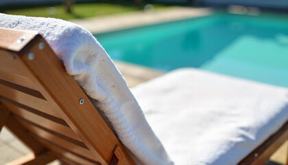 Sun lounger by the pool