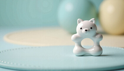 Teething toy on play mat