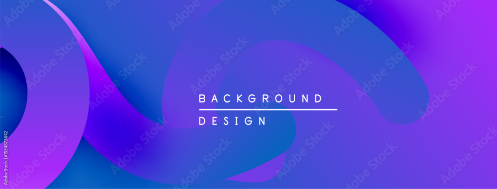 Poster abstract fluid shapes, vibrant purple hues, modern design. smooth gradients create dynamic visual ef