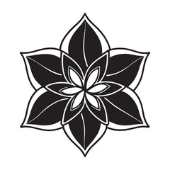 vector illustration of an abstract flower