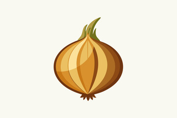 onion isolated on white