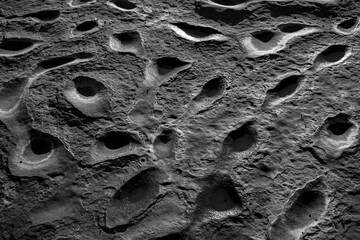 Weathered stone pierced by time