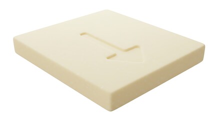 Creamy Foam Block: Subtle Arrow Detail