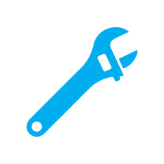 Adjustable wrench colored icon