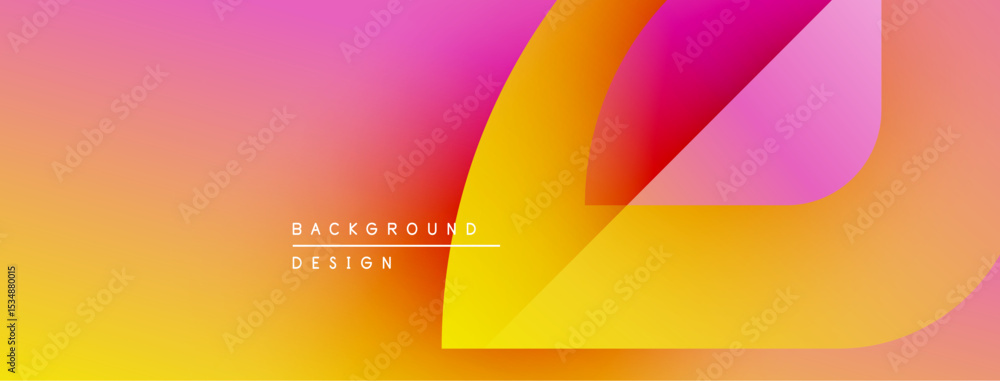 Poster Abstract gradient background. Vivid colors blend smoothly, creating dynamic visual effect. Text reads background design.