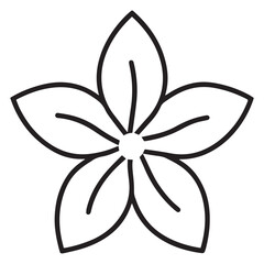 a lemon blossom icon with five petals and a bright