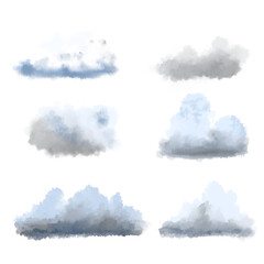 High-resolution PNG illustration of a soft, fluffy cloud blended with smoke and fog textures. Perfect for sky scenes, weather effects, or magical and cinematic environments. Isolated on a transparent 