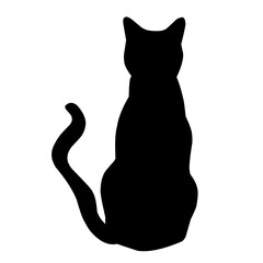 Cat Silhouette Illustration