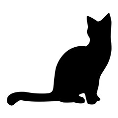 Cat Silhouette Illustration