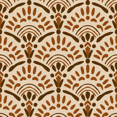 250632 brown line scribble seamless background, seamless floral scribble pattern background, motifs floral hand drawn, scribble style, scallop pattern, design for seamless floral pattern, printing,