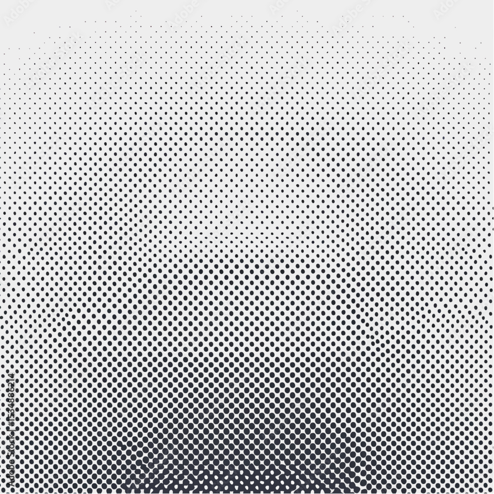 Poster abstract halftone pattern background with black dots in a gradient style design