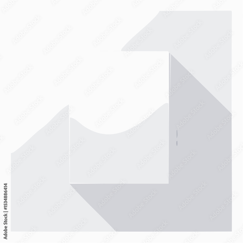 Aufkleber abstract geometric composition featuring a soft and minimalist design with shadows