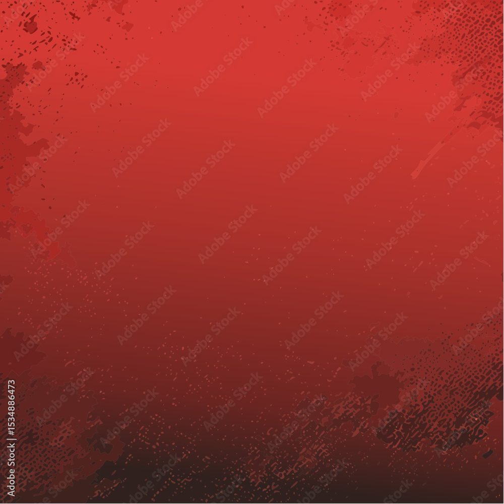 Aufkleber abstract red gradient background with textured grunge elements, simple and bold design