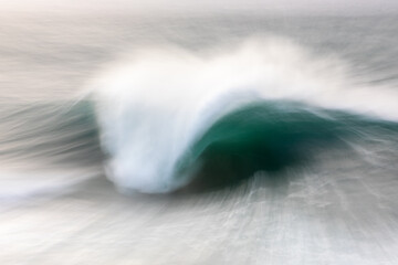 Powerful ocean exhales in slow