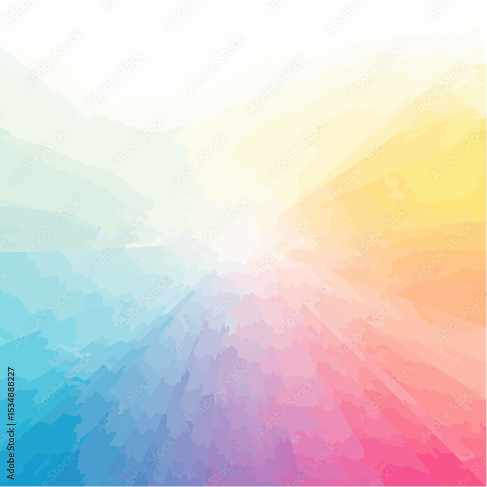 Poster abstract colorful artistic background with a dynamic radial gradient and brush strokes