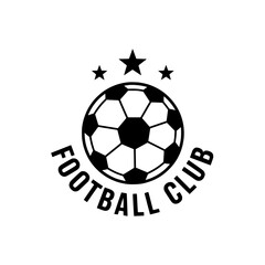 Obraz premium Football Club Logo with Bal