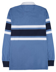 blue polo shirt